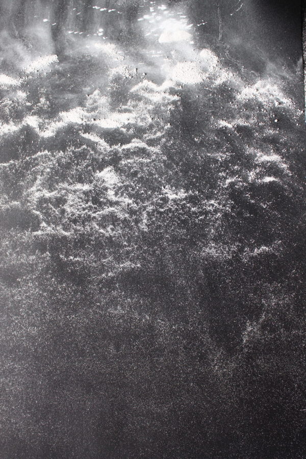 clouds black and white underwater